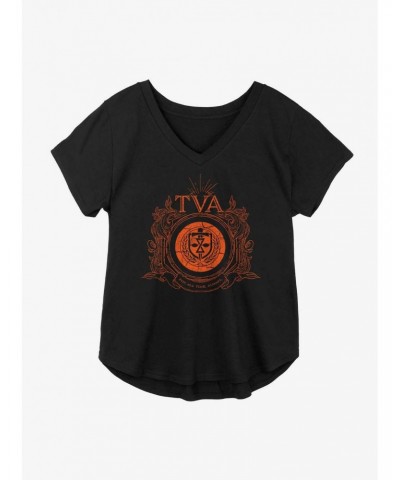 Marvel Loki Time Variance Authority Badge Girls Plus Size T-Shirt $8.96 T-Shirts