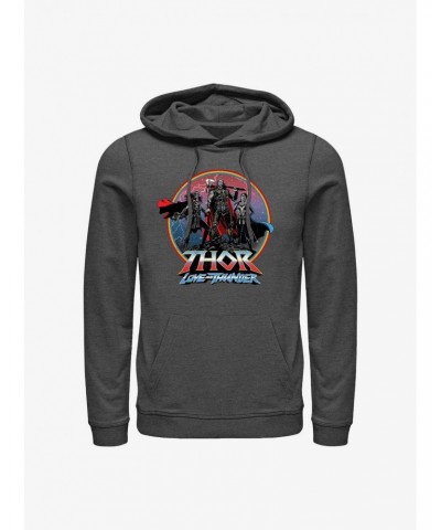 Marvel Thor: Love And Thunder Asgardians Circle Badge Hoodie $14.82 Hoodies