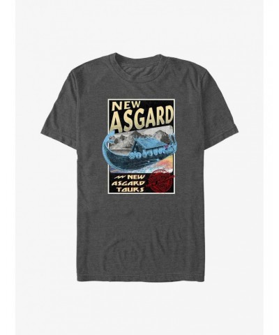 Marvel Thor: Love And Thunder New Asgard Destination T-Shirt $8.37 T-Shirts