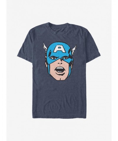 Marvel Captain America Cartoon Head T-Shirt $10.52 T-Shirts