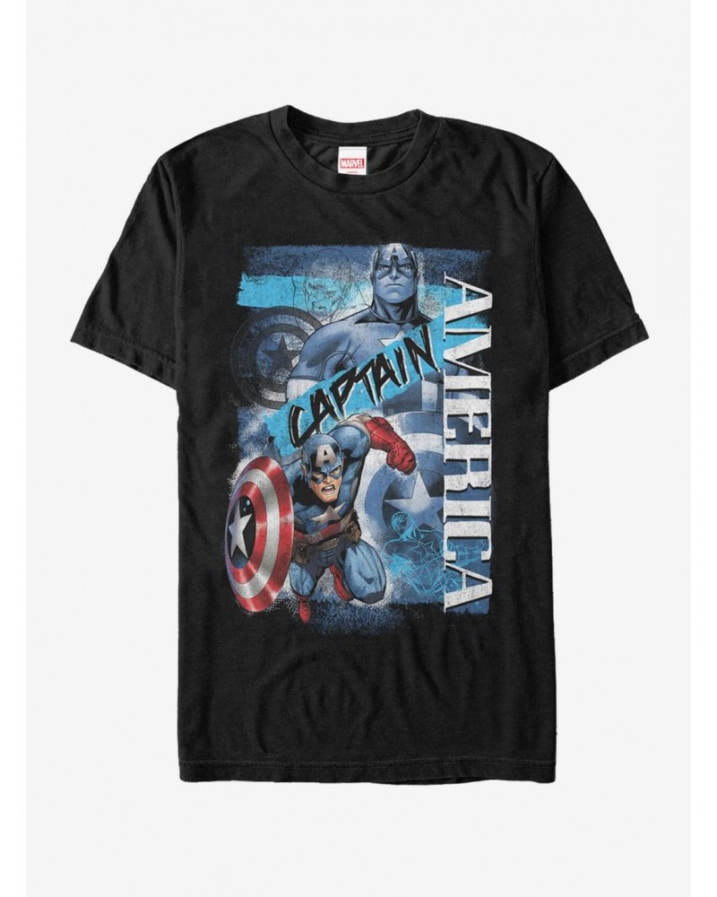 Marvel Captain America Collage T-Shirt $8.60 T-Shirts