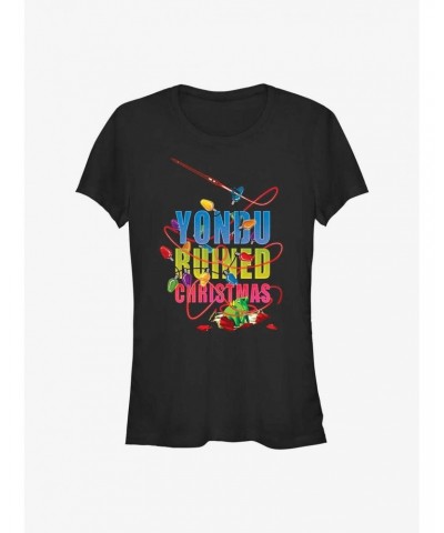 Marvel Guardians of the Galaxy Holiday Special Yondu Ruined Christmas Girls T-Shirt $7.72 T-Shirts