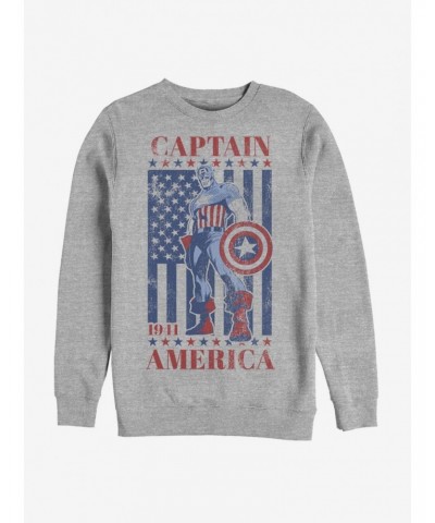 Marvel Captain America Captain Merica Sweatshirt $11.44 Sweatshirts