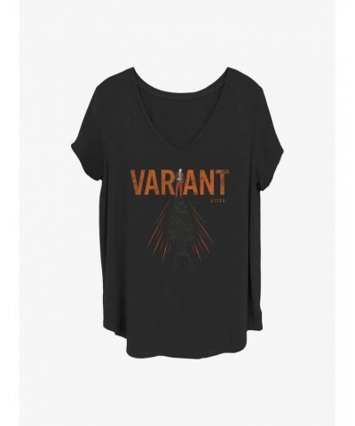 Marvel Loki Cast Shadow Variant Girls T-Shirt Plus Size $13.58 T-Shirts