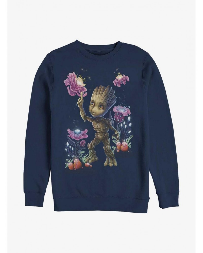 Marvel Guardians Of The Galaxy Groot Plants No Bg Sweatshirt $12.92 Sweatshirts