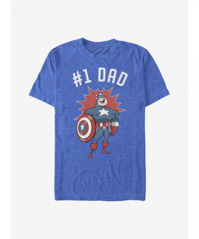 Marvel Captain America No. 1 Dad T-Shirt $7.41 T-Shirts