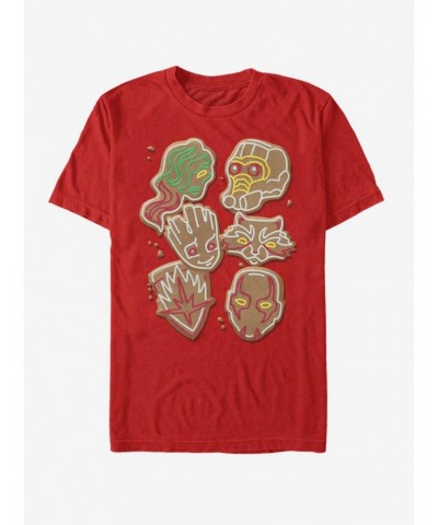 Marvel Guardians Of The Galaxy Christmas Cookies T-Shirt $8.37 T-Shirts