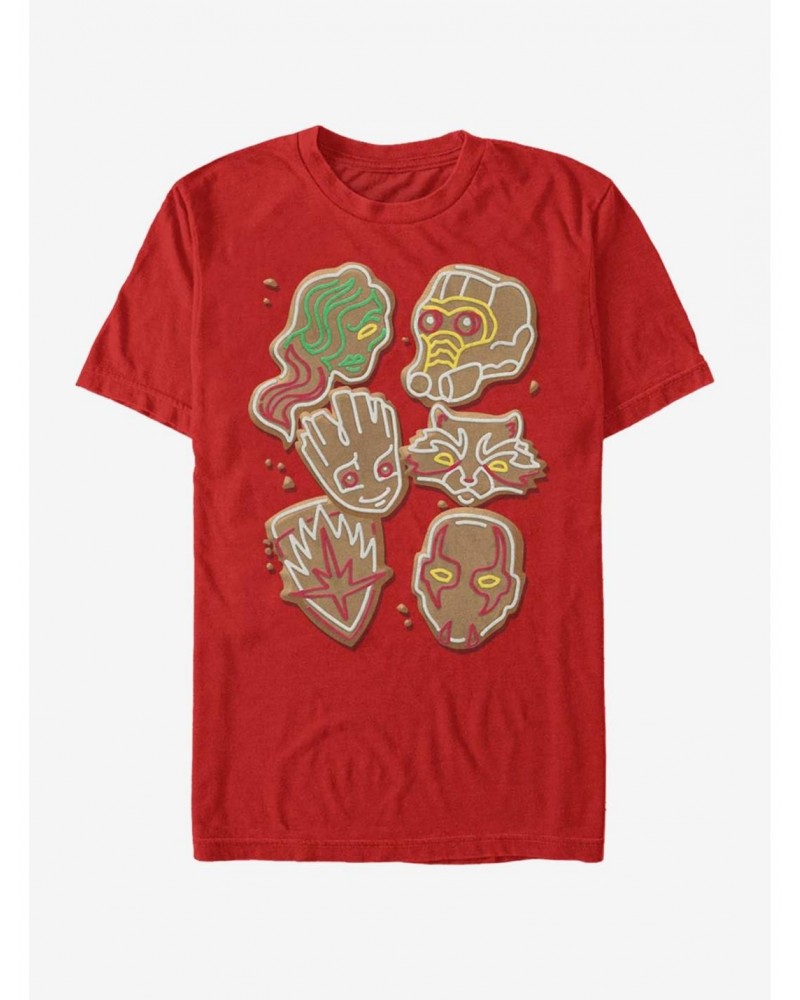 Marvel Guardians Of The Galaxy Christmas Cookies T-Shirt $8.37 T-Shirts