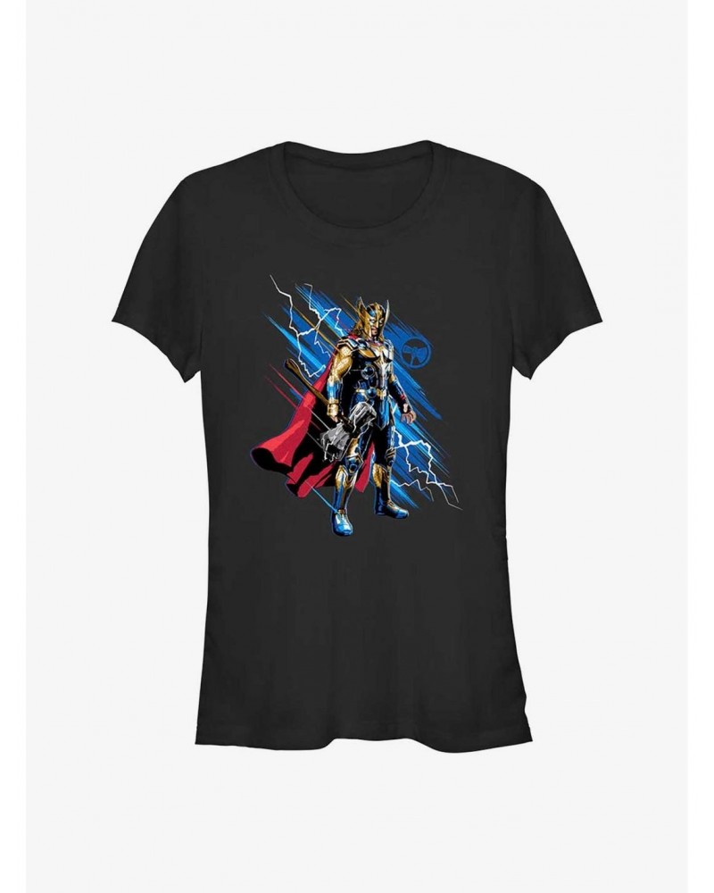 Marvel Thor: Love and Thunder Hero Thor Girls T-Shirt $10.96 T-Shirts