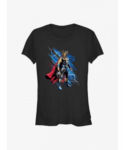 Marvel Thor: Love and Thunder Hero Thor Girls T-Shirt $10.96 T-Shirts