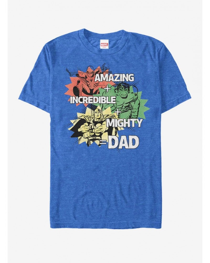 Marvel Father's Day Avengers Dad Qualities T-Shirt $7.65 T-Shirts