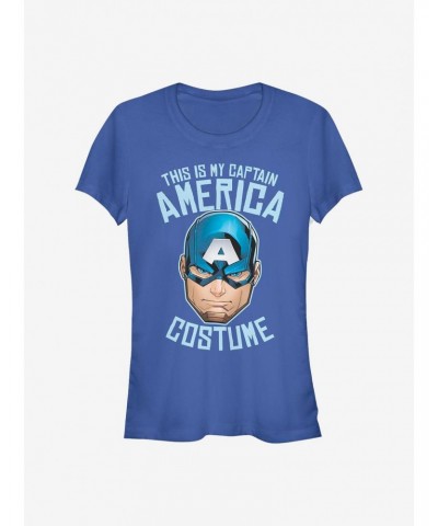 Marvel Captain America Captain America Costume Girls T-Shirt $9.46 T-Shirts
