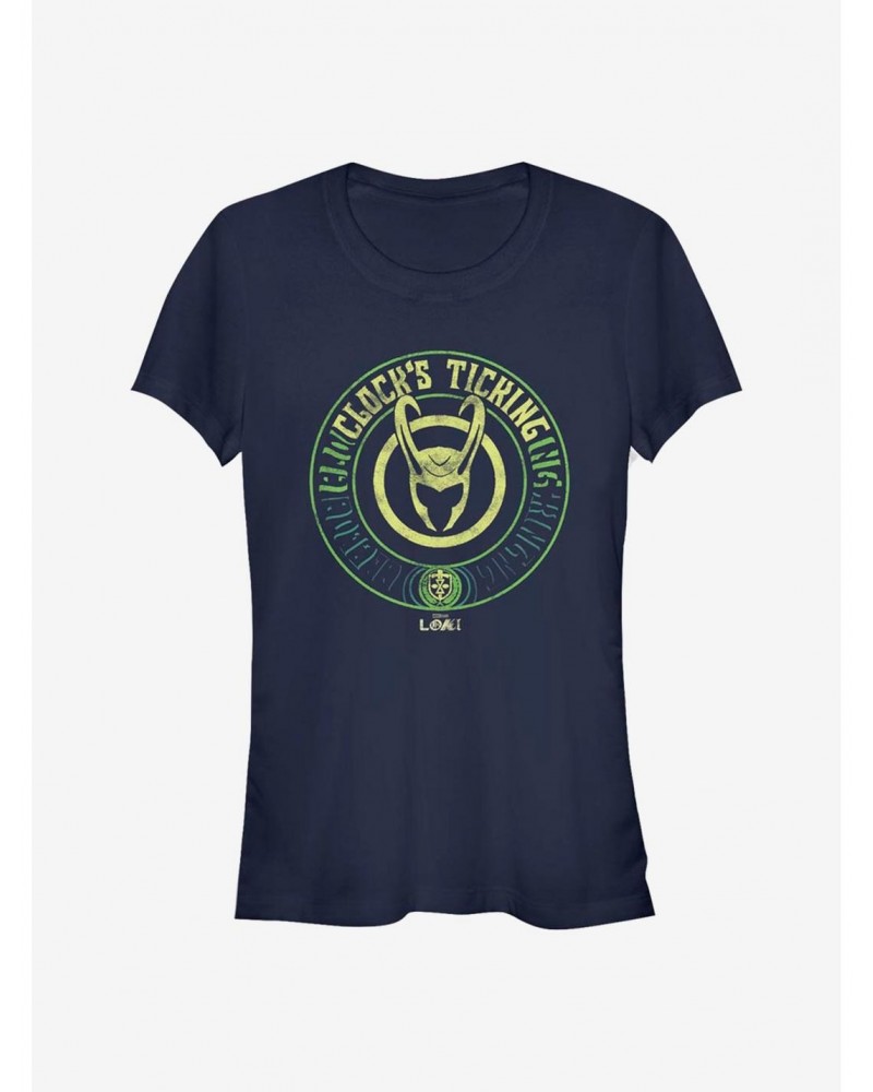 Marvel Loki Clock's Ticking Girls T-Shirt $7.47 T-Shirts