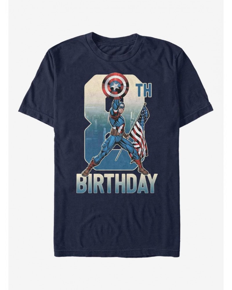 Marvel Captain America 8th Birthday T-Shirt $8.84 T-Shirts