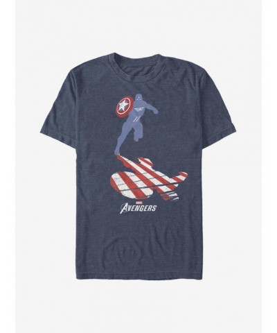 Marvel Captain America Silhouette T-Shirt $8.37 T-Shirts