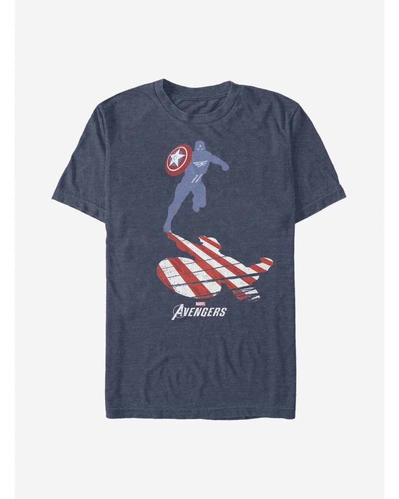 Marvel Captain America Silhouette T-Shirt $8.37 T-Shirts