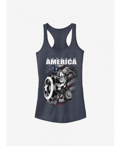 Marvel Captain America Fighter Girls Tank $8.96 Tanks