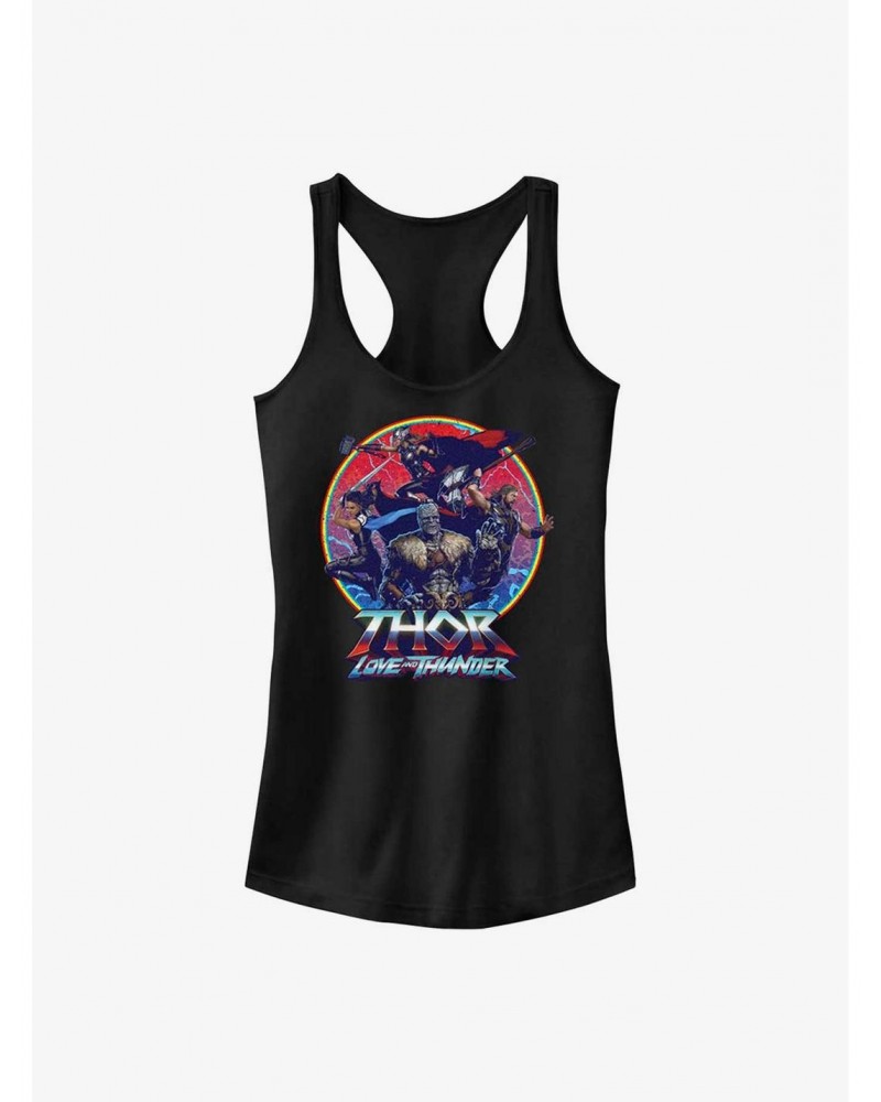 Marvel Thor: Love and Thunder Group Emblem Girls Tank $7.72 Tanks