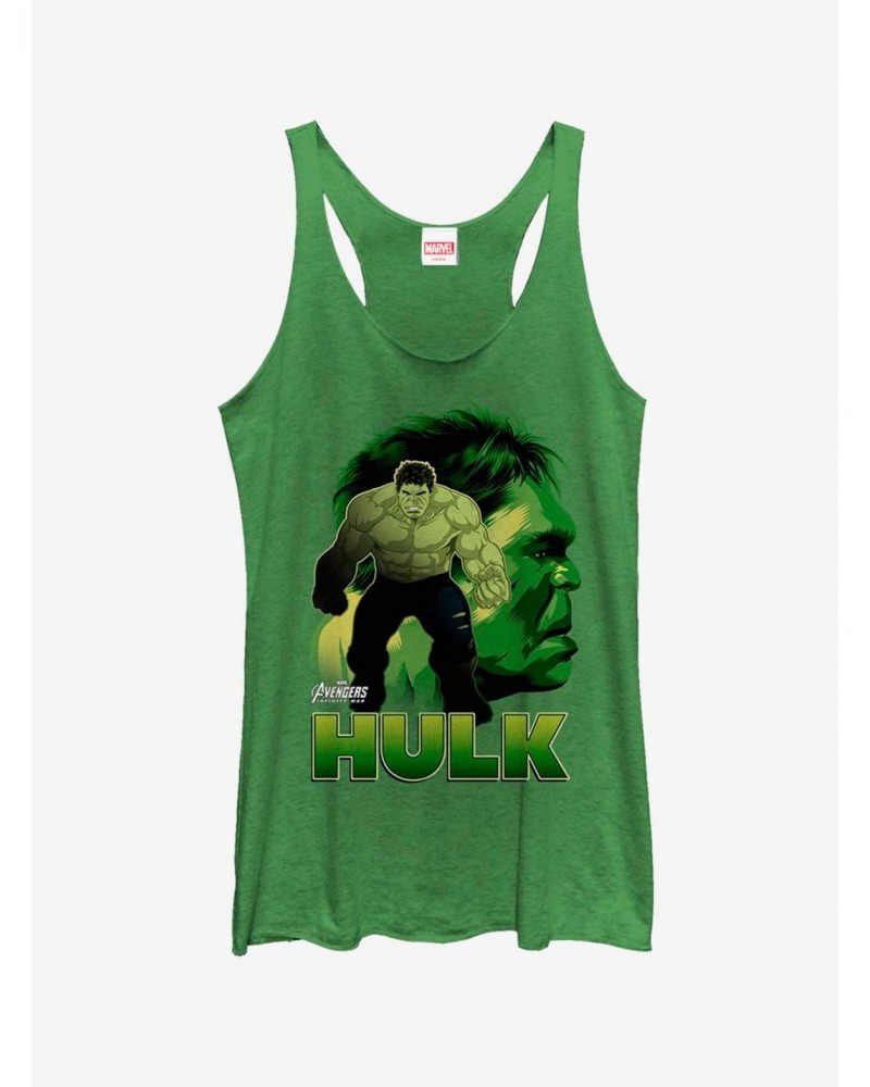 Marvel Hulk Smash Silhoutte Girls Tank $11.40 Tanks