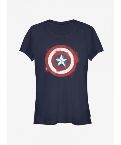 Marvel Captain America Spray Logo Girls T-Shirt $9.71 T-Shirts